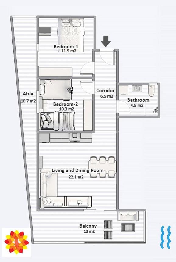 Sea And City View Apartment Sarandë Eksteriør billede